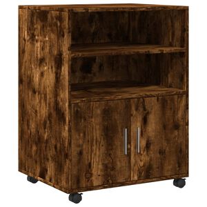 vidaXL Rollschrank R&auml;uchereiche 60x48x81 cm Holzwerkstoff