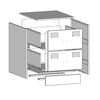 vidaXL Nachttisch Anthrazit 34,5x39x44 cm Stahl