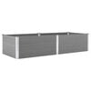 vidaXL Garten-Hochbeet 250 x 100 x 54 cm WPC Grau