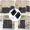 vidaXL Scharnier 2 pcs Schwarz 38 x 17 x 60 mm Eisen