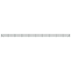 vidaXL Maschendrahtzaun mit Bodenflansch Gr&uuml;n 0,8x25 m