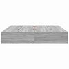 vidaXL Aufbewahrungsbettgestell Graues Sonoma 200 x 200 cm