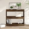 vidaXL B&uuml;cherregal/Raumteiler Braun Eichen-Optik 80x30x72 cm