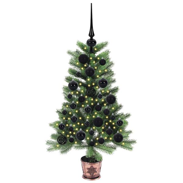 vidaXL Weihnachtsbaum mit 150 LEDs mit St&auml;nder Gr&uuml;n 90 cm PE