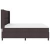 vidaXL Boxspringbett mit Matratze Dunkelbraun 180 x 200 cm Stoff