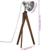 vidaXL Stehleuchte 25 W Vintage Silbern 45x45x120 cm E27