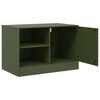 vidaXL TV-Schrank Olivgr&uuml;n 67x39x44 cm Stahl