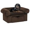 vidaXL Hundesofa mit Schublade Braun 75x50x38 cm Pl&uuml;sch