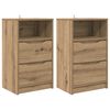 vidaXL Nachttische 2 Stk. Artisan-Eiche 40 x 30 x 467 cm Holzwerkstoff