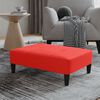 vidaXL Fu&szlig;hocker Rot 78x56x32 cm Kunstleder