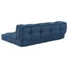 vidaXL Modulares Sofa 2 pcs Indigo 120 x 80 x 38 cm Stoff