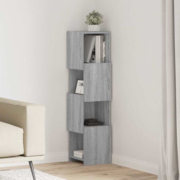 vidaXL Eckschrank Graues Sonoma 25,5x25x102cm Holzwerkstoff
