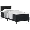 vidaXL Boxspringbett mit Kissen mit Kopfteil Schwarz 80 x 200 cm Samt