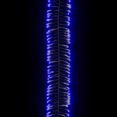 vidaXL LED-Lichterkette mit 400 LEDs Blau 7,4 m PVC