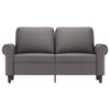 vidaXL 2-Sitzer-Sofa Grau 120 cm Kunstleder