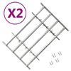 vidaXL Fenstergitter Verstellbar f&uuml;r Fenster 2 Stk. 1000-1500 mm
