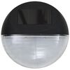 vidaXL Outdoor Solar-Wandleuchten LED 12 Stk. Rund Schwarz