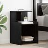 vidaXL Nachttisch Schwarz Eichen-Optik 40 x 35 x 60 cm Holzwerkstoff