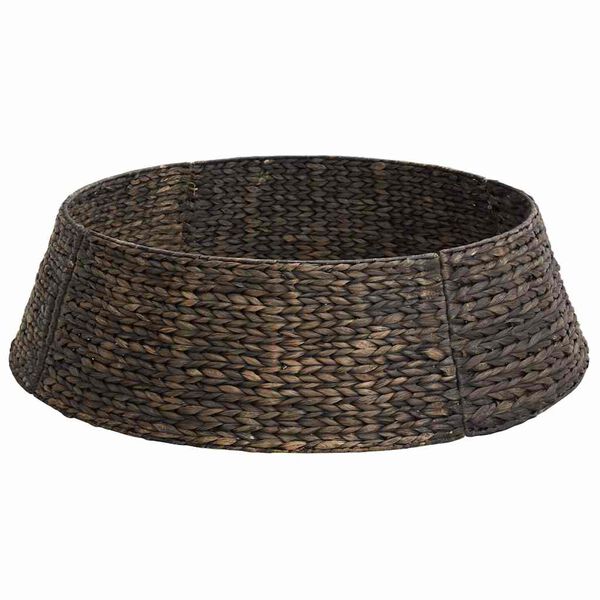 vidaXL Weihnachtsbaumkragen Schwarz 105 x 105 x 28 cm Wasserhyazinthe