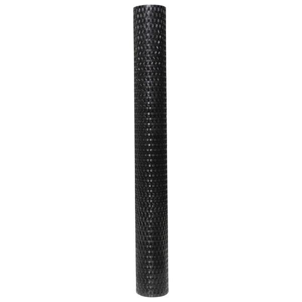 vidaXL Balkon-Sichtschutz Schwarz 1000x80 cm Poly Rattan