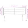 vidaXL LED Kopfteil Dunkelgr&uuml;n 147x16x78/88 cm Samt