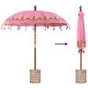 vidaXL Balinesischer Sonnenschirm 260 Rosa 210-220 cm