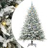 vidaXL K&uuml;nstlicher vorbeleuchteter Weihnachtsbaum mit Kugelset 240 cm