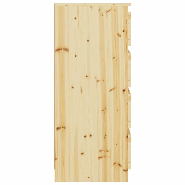 vidaXL Beistellschrank 60x36x84 cm Massivholz Tanne