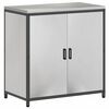 vidaXL Aufbewahrungsset f&uuml;r die K&uuml;che mit Regal 2 pcs Silber Edelstahl