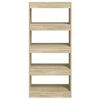 vidaXL B&uuml;cherregal/Raumteiler Sonoma-Eiche 60x30x135 cm Holzwerkstoff