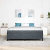 vidaXL Bettrahmen mit Matratze Dunkelgrau 180 x 200 cm Stoff