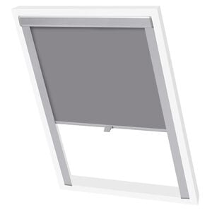 vidaXL Verdunkelungsrollo Grau CK04 GGL und GGU