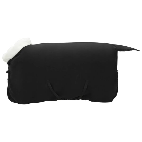 vidaXL Pferdedecke Schwarz 75 cm Polarfleece