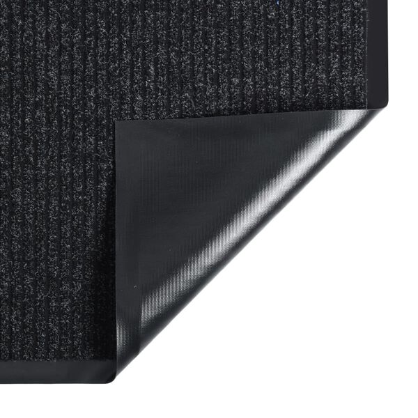 vidaXL Fu&szlig;matte Gestreift 80x120 cm Anthrazit