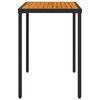 vidaXL 5-tlg. Garten-Essgruppe mit Kissen Schwarz Poly Rattan