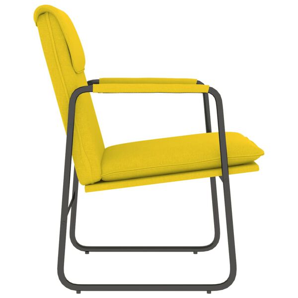vidaXL Loungesessel Hellgelb 55x64x80 cm Stoff