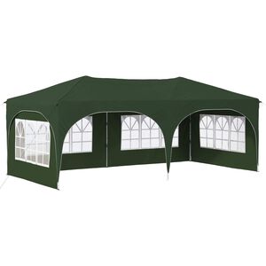 vidaXL Pop-up Partyzelt 575 x 288 x 245 cm Gr&uuml;n Oxford-Stoff