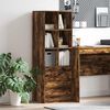 vidaXL Highboard mit Schubladen Geräucherte Eiche 45,5 x 34 x 127 cm