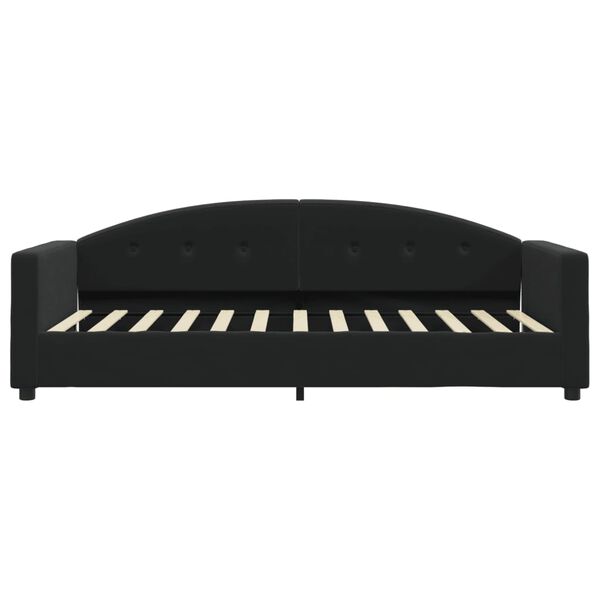 vidaXL Tagesbett Schwarz 90x190 cm Samt