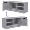 vidaXL TV-Schrank Grau Sonoma 102x35,5x36,5 cm Holzwerkstoff