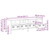 vidaXL TV-Schrank Wei&szlig; 135x39x43,5 cm Kaltgewalzter Stahl