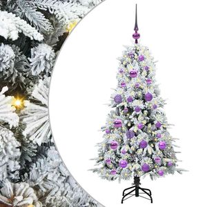 vidaXL K&uuml;nstlicher klappbarer Weihnachtsbaum Wei&szlig; 120 cm PE und PVC