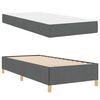 vidaXL Bettrahmen mit Matratze Dunkelgrau 90 x 190 cm Stoff