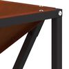 vidaXL Feuerstelle Braun 50 x 50 x 35 cm Wetterfeststahl