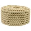 vidaXL Bootsseil 2 mm 25 m Natur
