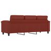 vidaXL 3-Sitzer-Sofa Weinrot 180 cm Kunstleder