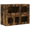 vidaXL Sideboard ELST Ger&auml;ucherte Eiche 80,5 x 35 x 59 cm