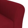 vidaXL Kindersofa Weinrot Samt