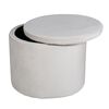 Venture Home Hocker Dunken 51x51x43 cm Samt Beige