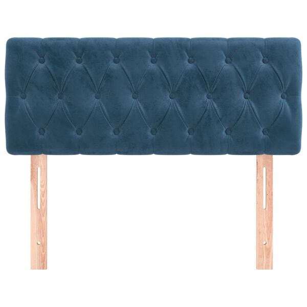 vidaXL Kopfteil Dunkelblau 100x7x78/88 cm Samt